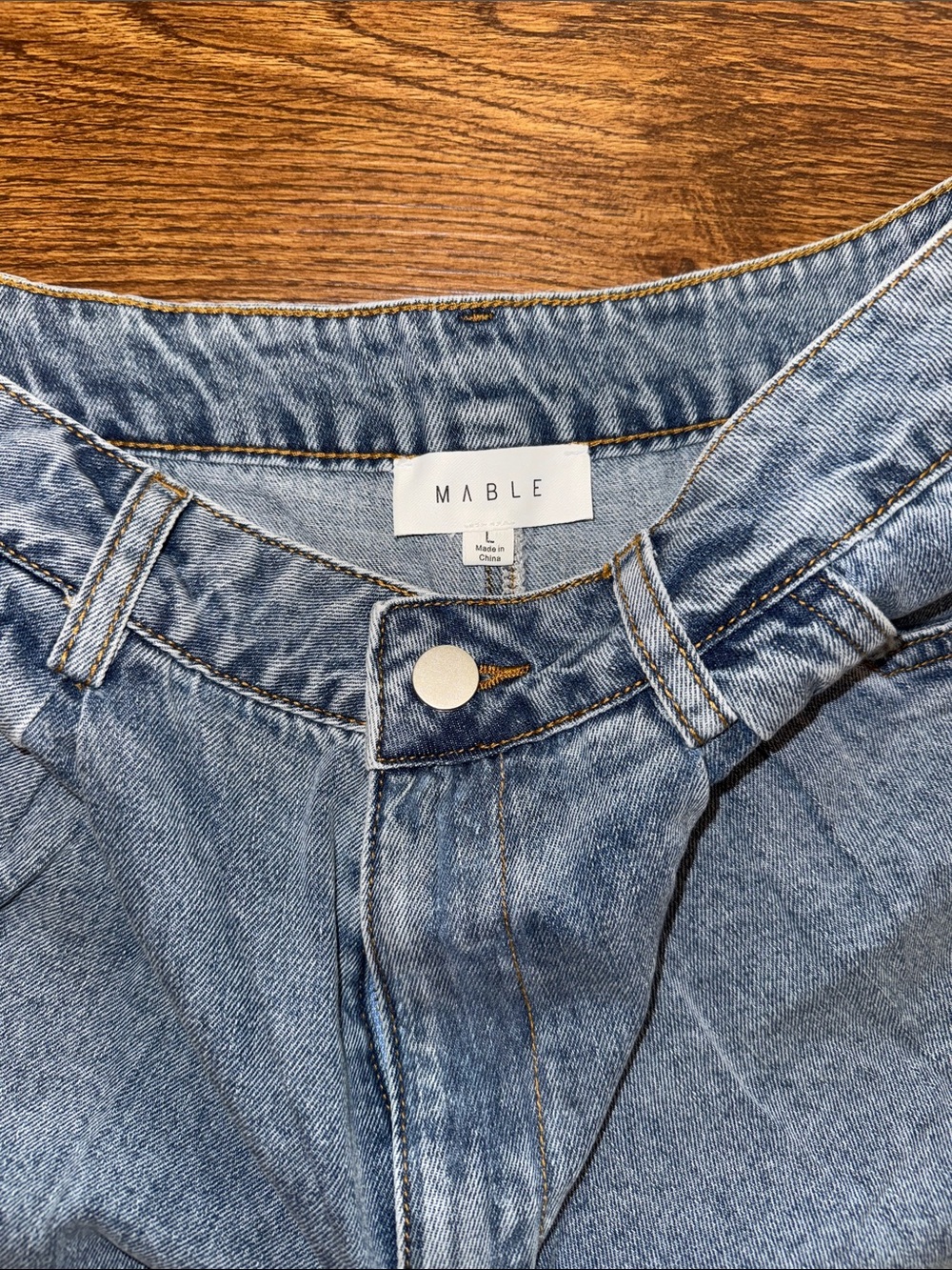 Ruffle Jean Shorts - Picture 2 of 3